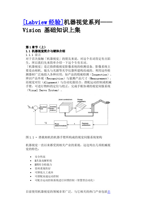 [Labview经验]机器视觉系列—— Vision 基础知识上集汇总