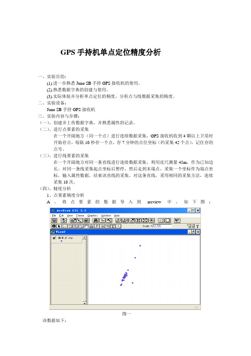 GPS手持机单点定位精度分析