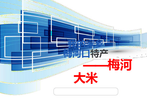 我的家乡梅河口大米