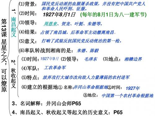 第13课星星之火,可以燎原