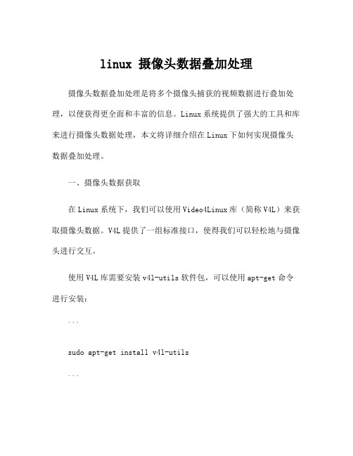 linux 摄像头数据叠加处理