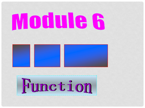 高中英语 Module6 Function课件 外研版选修6