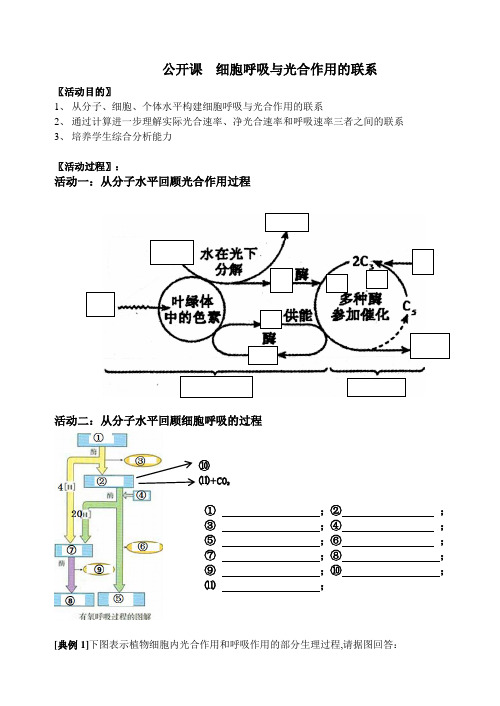 高中生物必修一教案-4.3.3细胞呼吸原理的应用-苏教版