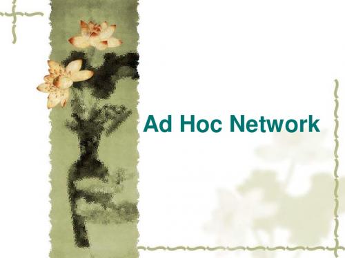 Ad Hoc Network英文简介