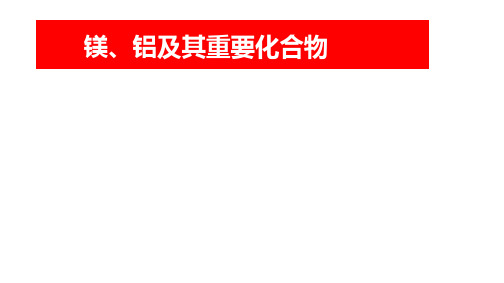 海南省华东师范大学第二附属中学乐东黄流中学高三化学复习：镁、铝及其重要化合物课件(共12张PPT)