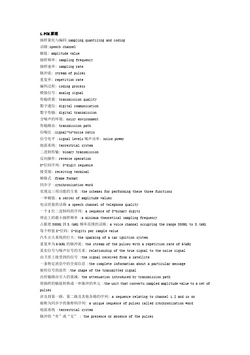 通信英语(第四版)张筱华_石方文_北京邮电大学出版社【课后习题答案】