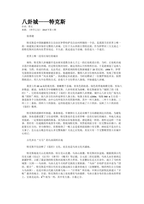 八卦城——特克斯