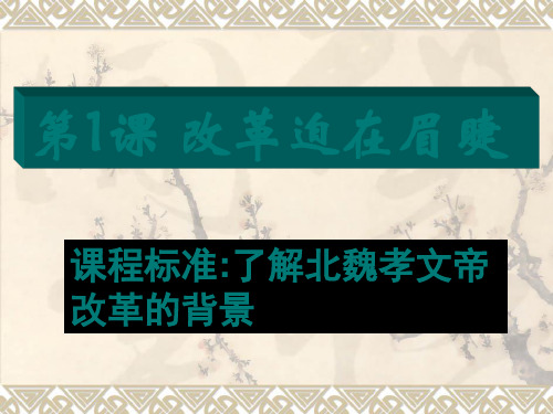 【历史课件】改革迫在眉睫