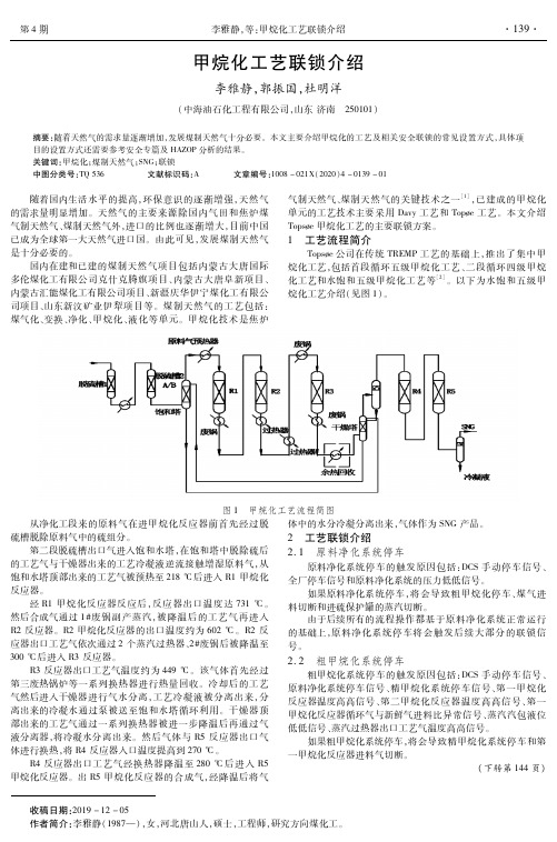 甲烷化工艺联锁介绍