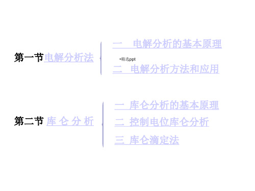 电解及库仑分析法课件.ppt