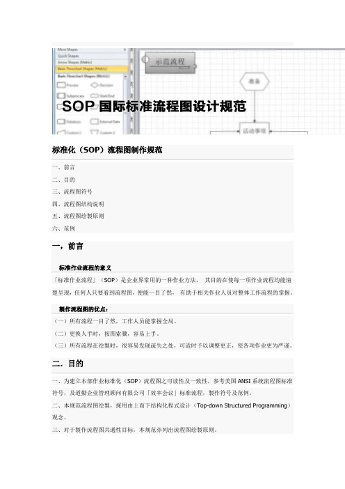 标准化(SOP)流程图制作规范