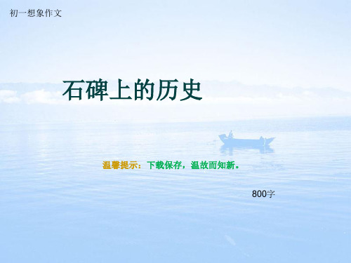 初一想象作文《石碑上的历史》800字
