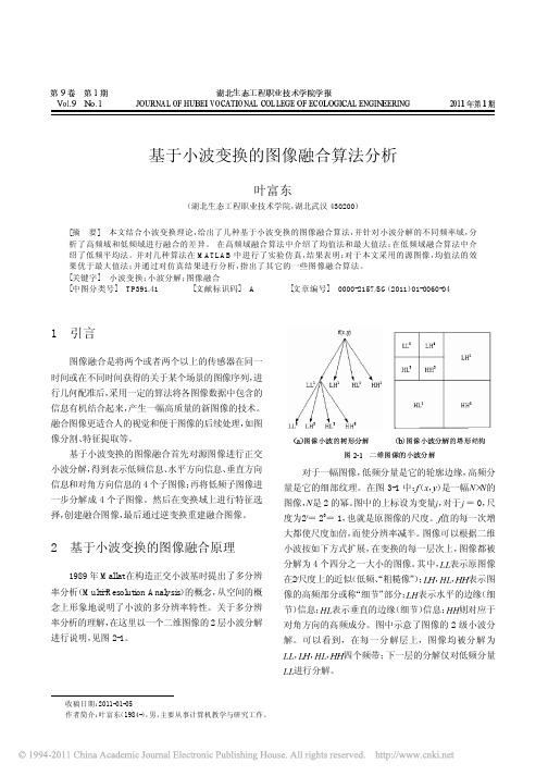 基于小波变换的图像融合算法分析