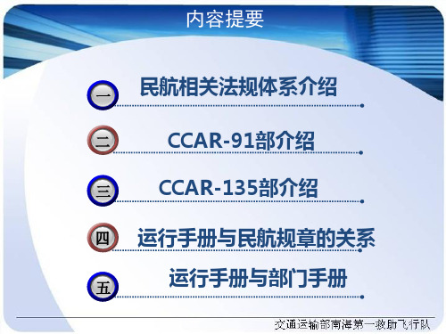 中国民航三大运行规章体系