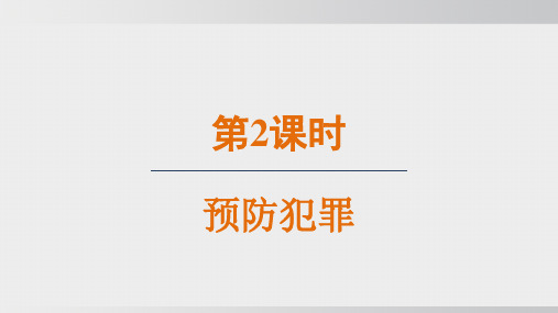 2024-2024学年部编版八年级上道德与法治课件 5.2预防犯罪