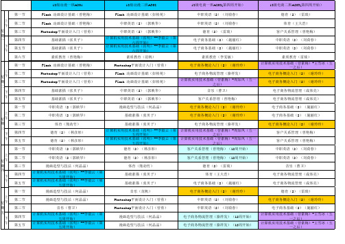 2013春课表5.30