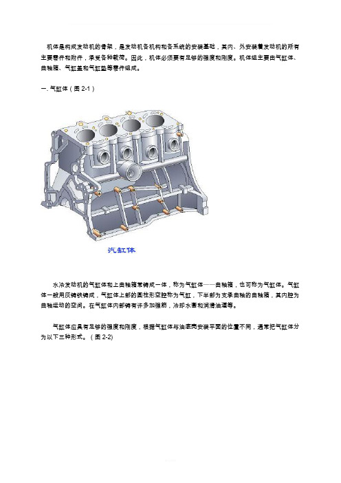 汽车发动机机体组之详细图解