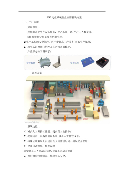 UWB定位系统行业应用解决方案(最新版)