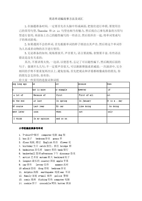 英语单词编故事方法及词汇