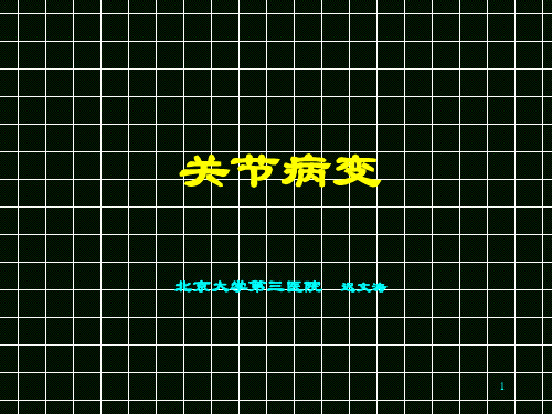 关节病变