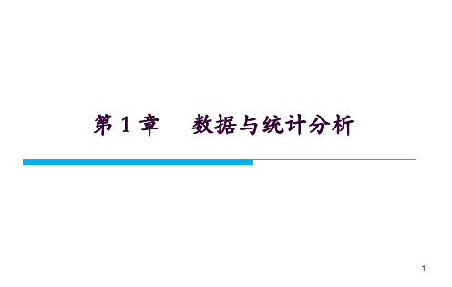 《商务统计分析》课件—01数据与统计分析