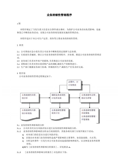 业务可持续性