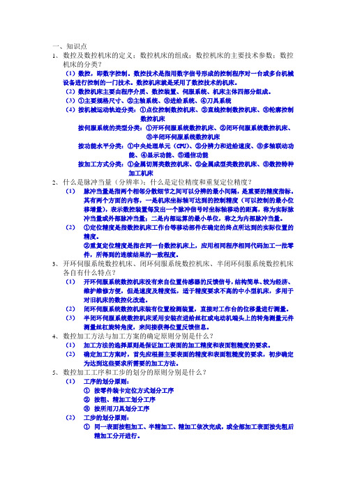 数控技术复习整理