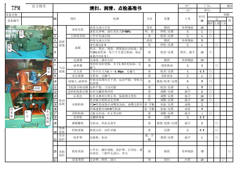 设备点检基准书