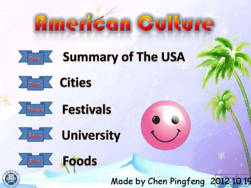 American Culture——美国文化