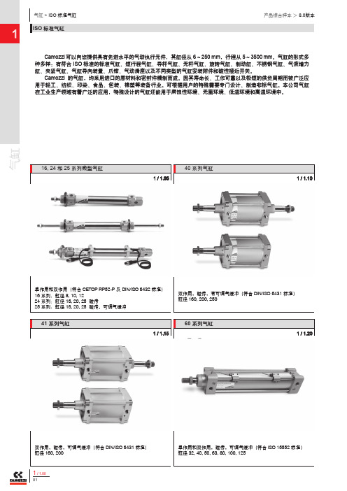 16、24、25、41、60、61系列气缸产品样本