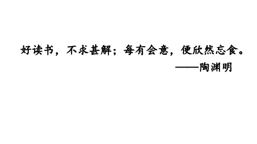 13课短文两篇——不求甚解课件—九年级下册语文部编版