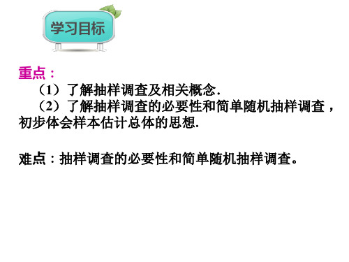 七年级数学下册 第10章 数据的收集、整理与描述 10.1 统计调查(第2课时)课件 (新版)新人教版.ppt