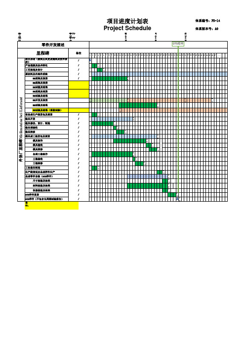 PD-14-项目进度计划表(甘特图)