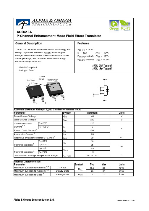 AOD413A中文资料
