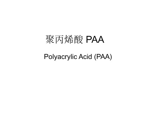 聚丙烯酸 PAA