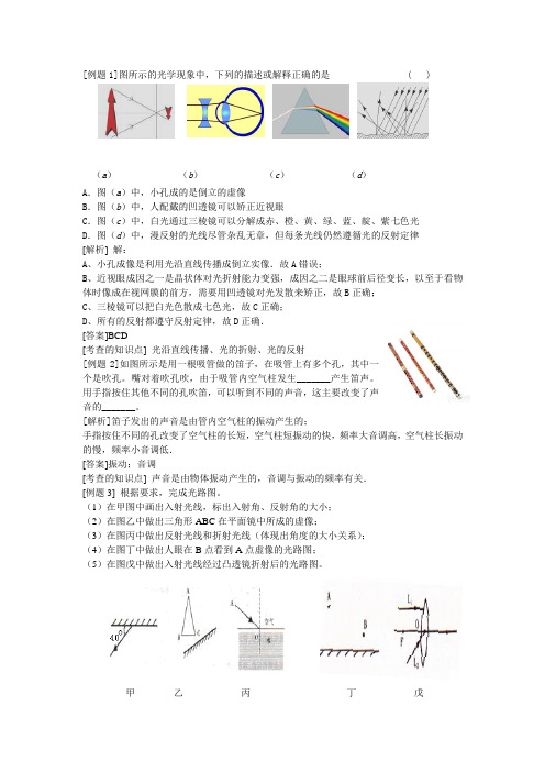 4道声光部分重点知识题及其解析