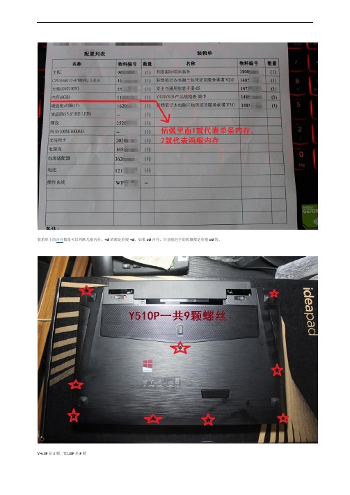 联想Y510P高清拆机图解教程(加内存 加固态硬盘必看)