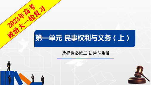 第一单元 民事权利与义务(上)2023年高考思想政治复习课件(统编版选择性必修1、2、3)