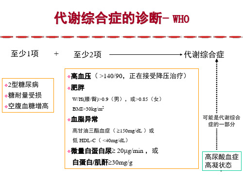 代谢综合症课堂PPT