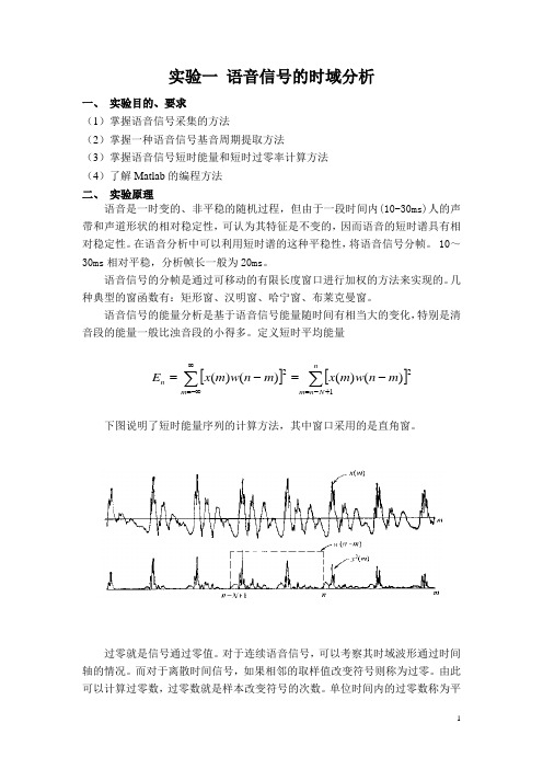 语音信号处理实验报告11