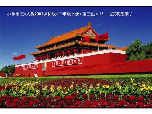 小学语文人教2001课标版二年级下册 第三组 《12 北京亮起来了》
