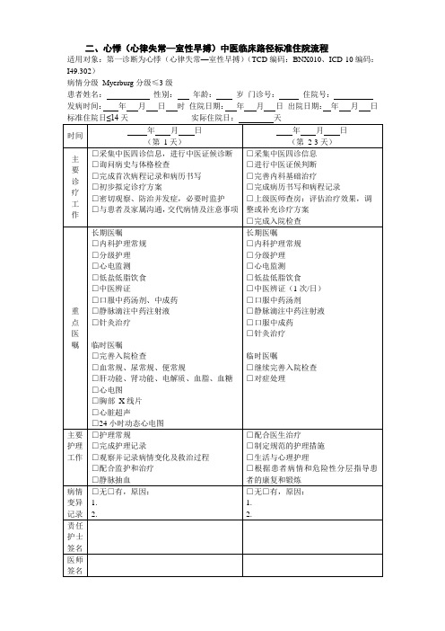 心悸(心律失常