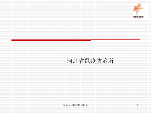 医务人员鼠疫防治培训PPT课件