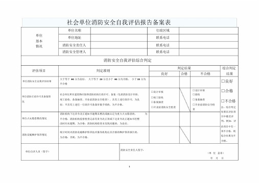 消防安全自我评估.docx