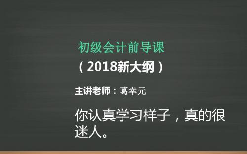 初级会计专业资格考试经济法ppt