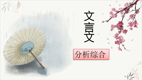 高考文言文分析综合PPT演示课件