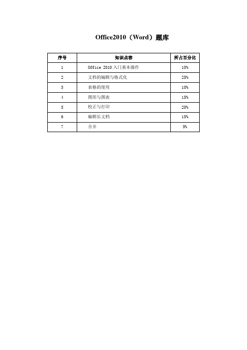 CEAC_OFFICE(Word)WORD_2010题库完整