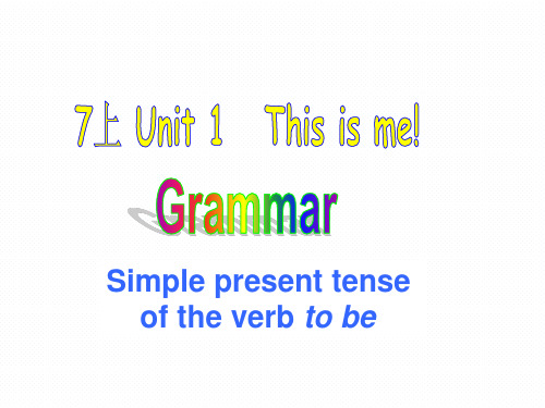 江苏省永丰初级中学牛津译林版七年级上册英语课件：Unit1Grammar(共25张PPT)