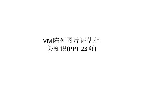 VM陈列图片评估相关知识(PPT 23页)