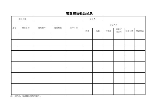 钢筋实验台账